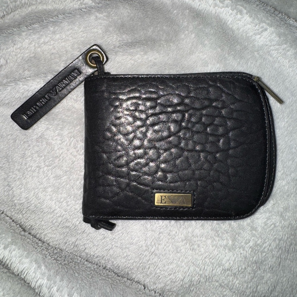 Emporio Armani Black Vintage Wallet